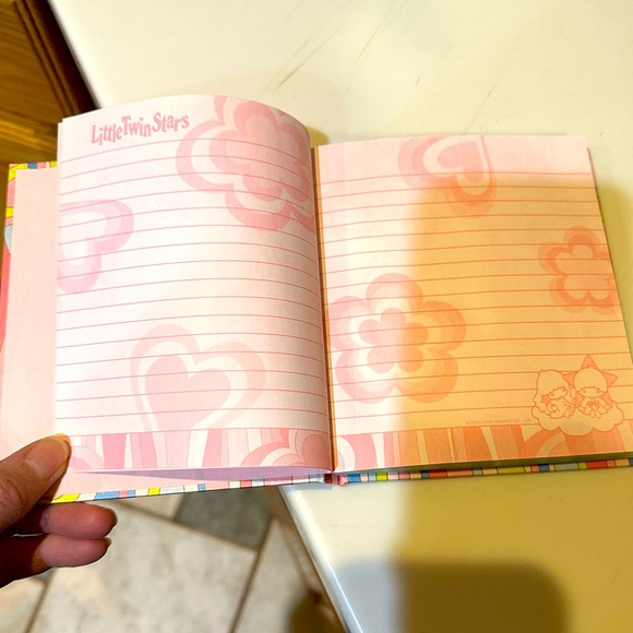 VTG 2003 SANRIO LITTLE TWIN STARS 192 PG LINED JOURNAL MEMO NOTE PAD STATIONARY - Picture 4 of 10